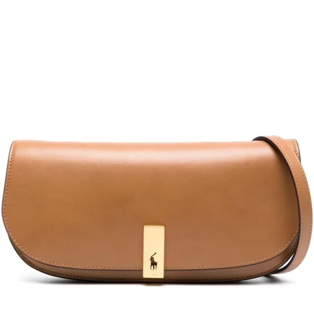 Polo Ralph Lauren Brown leather shoulder bag